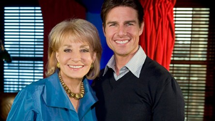 Barbara Walters and Tom Cruise