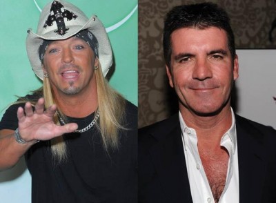 Bret Michaels and Simon Cowell