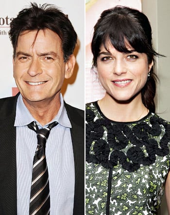 Charlie Sheen and Selma Blair