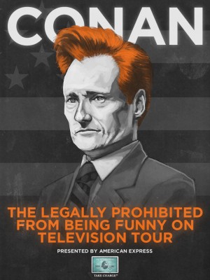 Conan O'Brien tour poster