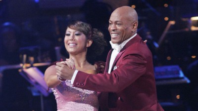 Maurice Greene and Cheryl Burke on Dancing with the Stars