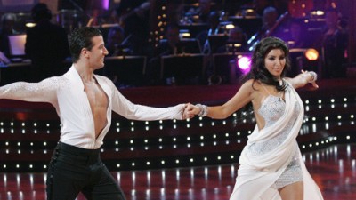 Kim Kardashian and Mark Ballas on Dancing with the Stars