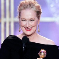 Meryl Streep at the Golden Globes