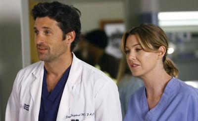 Meredith and Derek on Grey's Anatomy