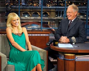 Paris Hilton on David Letterman