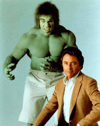 Bill Bixby and Lou Ferrigno