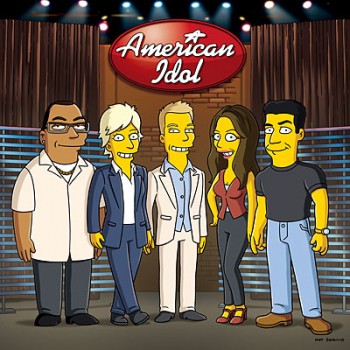 American Idol judges on The Simpsons