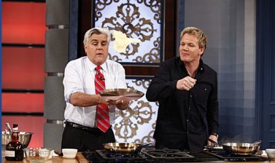 Jay Leno and Gordon Ramsay