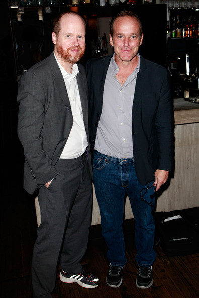 Joss Whedon and Clark Gregg