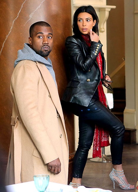 Kanye West and Kim Kardashian