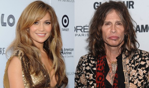 Jennifer Lopez and Steven Tyler