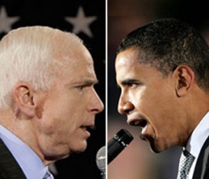John McCain and Barack Obama