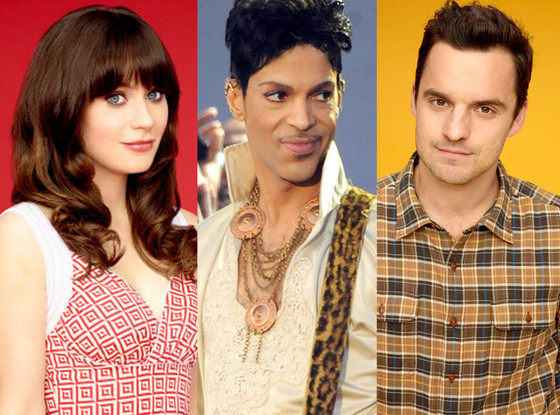 Zooey Deschanel, Prince, and 'New Girl' actor Jake Johnson