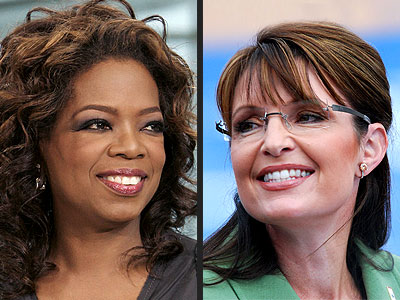 Oprah Winfrey and Sarah Palin