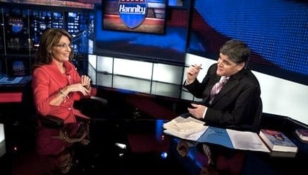 Sarah Palin and Sean Hannity on FOX News