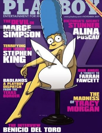 Marge Simpson on Playboy