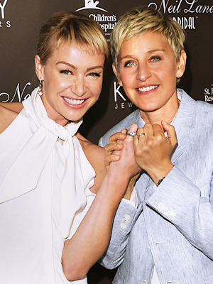 Portia and Ellen DeGeneres