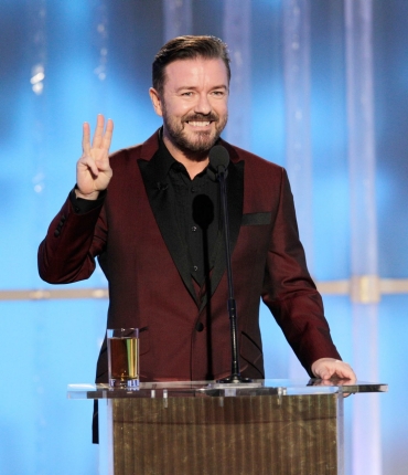 Ricky Gervais hosts the Golden Globes 2012