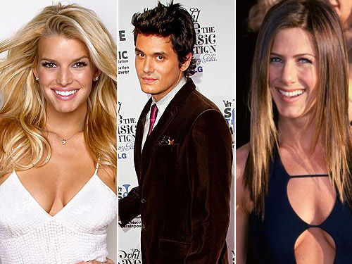 Jessica Simpson, John Mayer and Jennifer Aniston