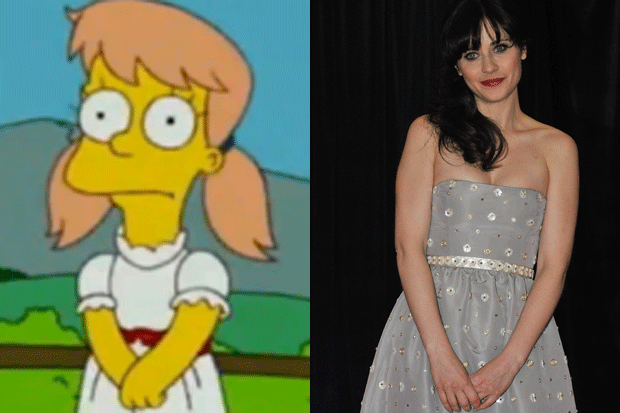 Zooey Deschanel on The Simpsons