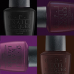 OPI dark nail polishes