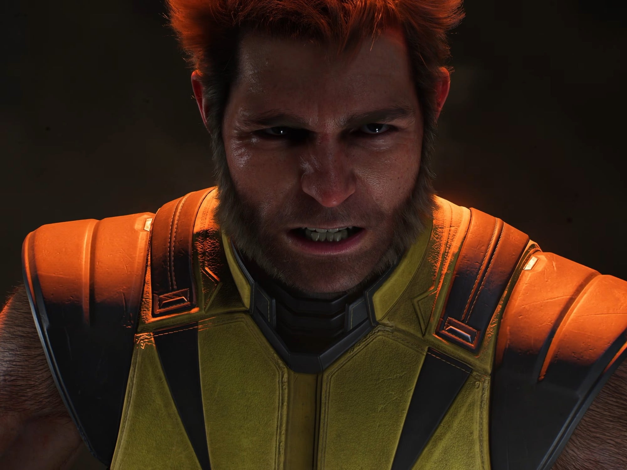 Marvel's Wolverine key art for PlayStation 5, showing Logan with his claws out