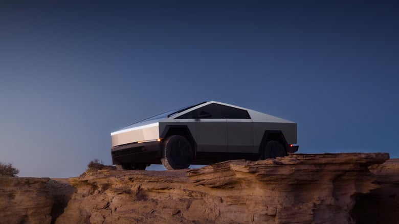 Tesla Cybertruck, the angular stainless steel pickup Tesla has decided not to release in Australia or New Zealand