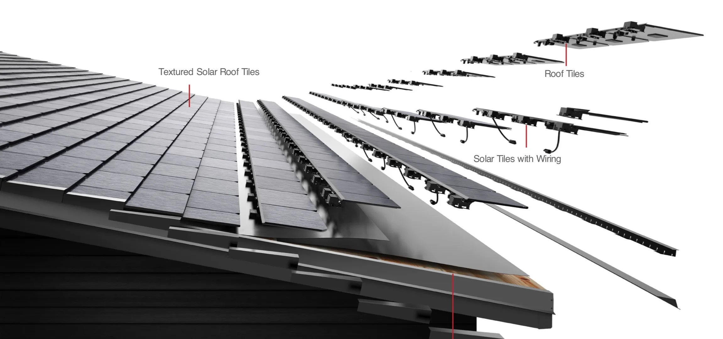 Tesla Solar Roof solar shingles installed on a home