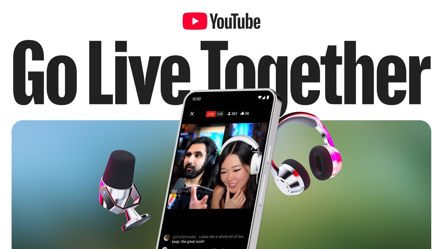 YouTube Live Go Live Together co-hosting feature announced at Made on YouTube 2026